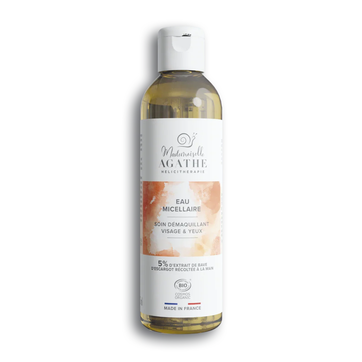 Eau micellaire à la bave d'escargot certifiée bio - démaquillant