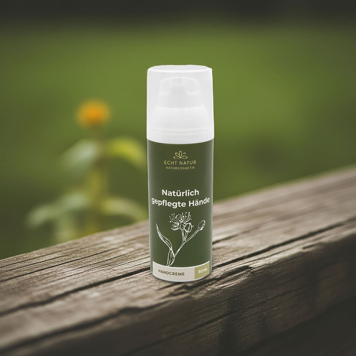 Handcreme ECHT Natur 50ml – Natürliche Feuchtigkeitspflege mit Wildkräutern aus der Schweiz