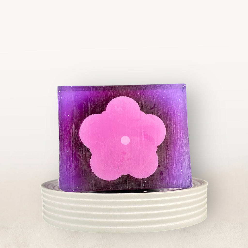 Goleo n° 727 – Savon artisanal « Rose & Paillettes »