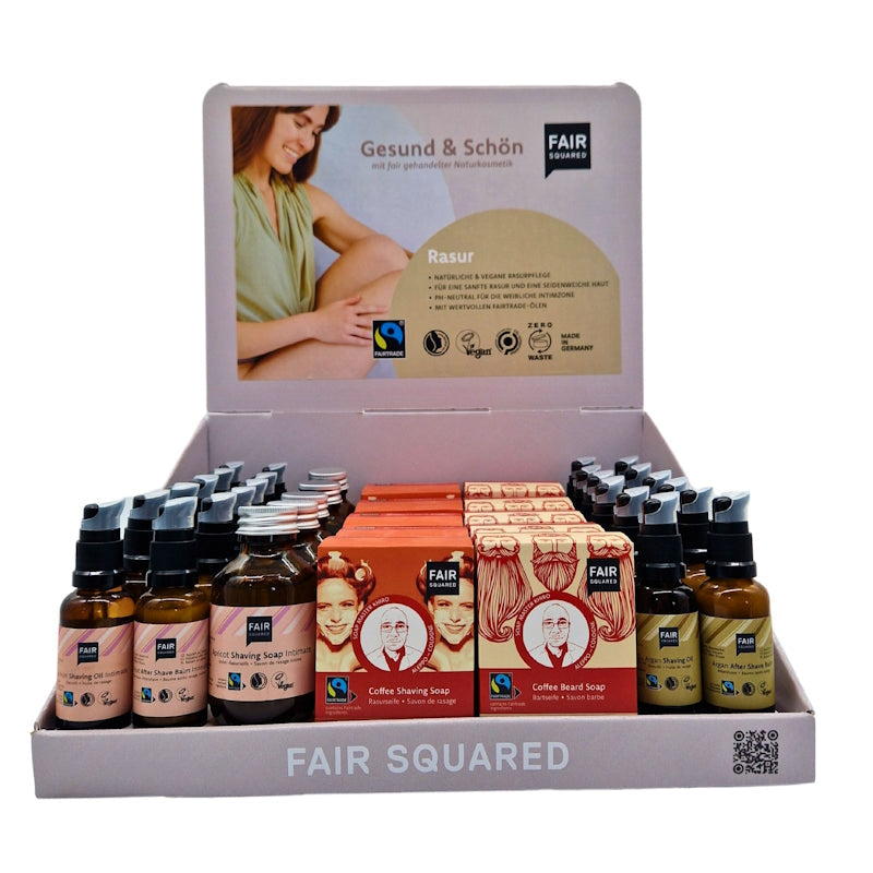 FAIR SQUARED shaving display 29 pcs.