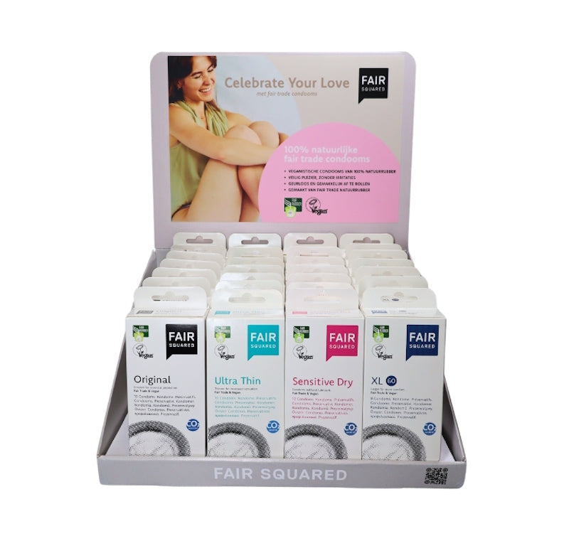 FAIR SQUARED condoms Classic Display 28 pcs.