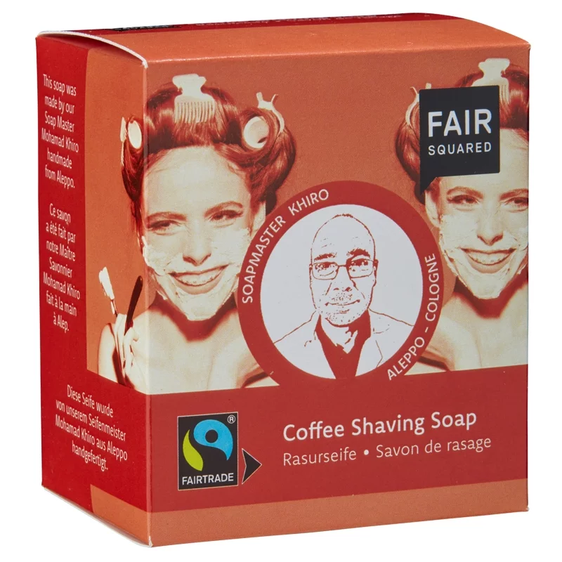 FAIR SQUARED Shaving Soap Coffee 2x80g