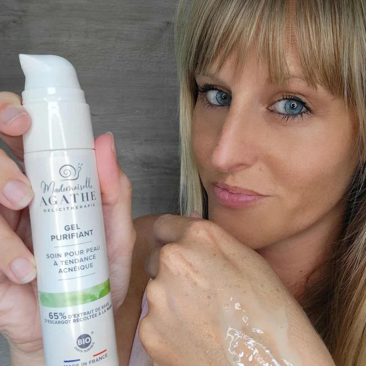 Gel purifiant à bave d'escargot - soin purifiant & anti-boutons
