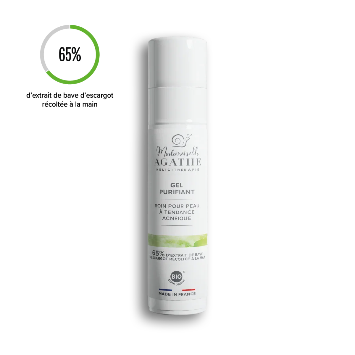 Gel purifiant à bave d'escargot - soin purifiant & anti-boutons