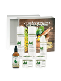 Coffret cadeau Unterweger Zirben – Set de cosmétiques naturels à l'huile de pin cembro bio pour le soin et la détente, dans un élégant coffret en bois