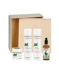 Brüder Unterweger Zirben Geschenkkistchen – Naturkosmetik-Set mit Bio-Zirbenöl zur entspannenden Pflege im dekorativen Holzkistchen