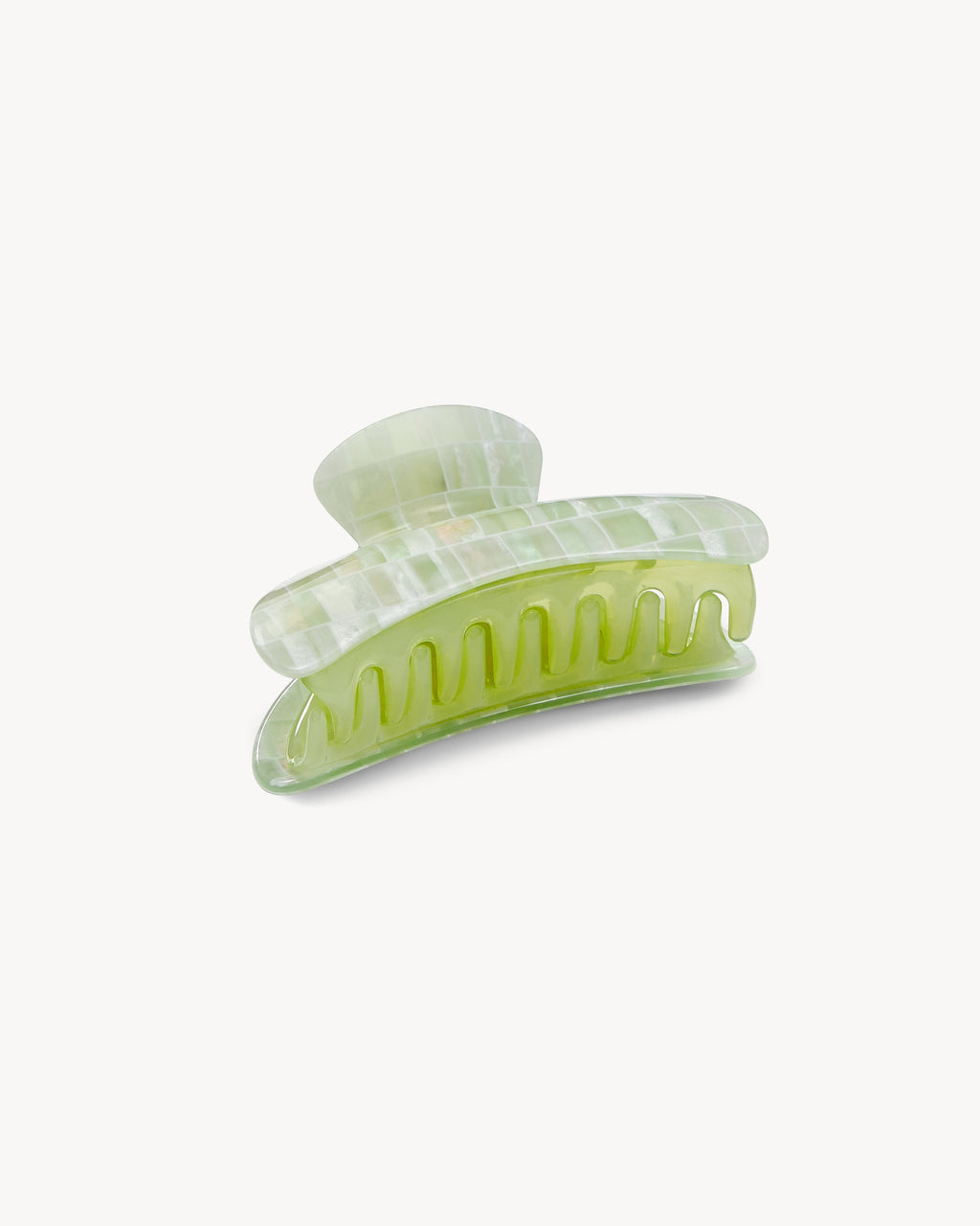 Haarklammer - Machete Grande Heirloom Mint Shell Checker