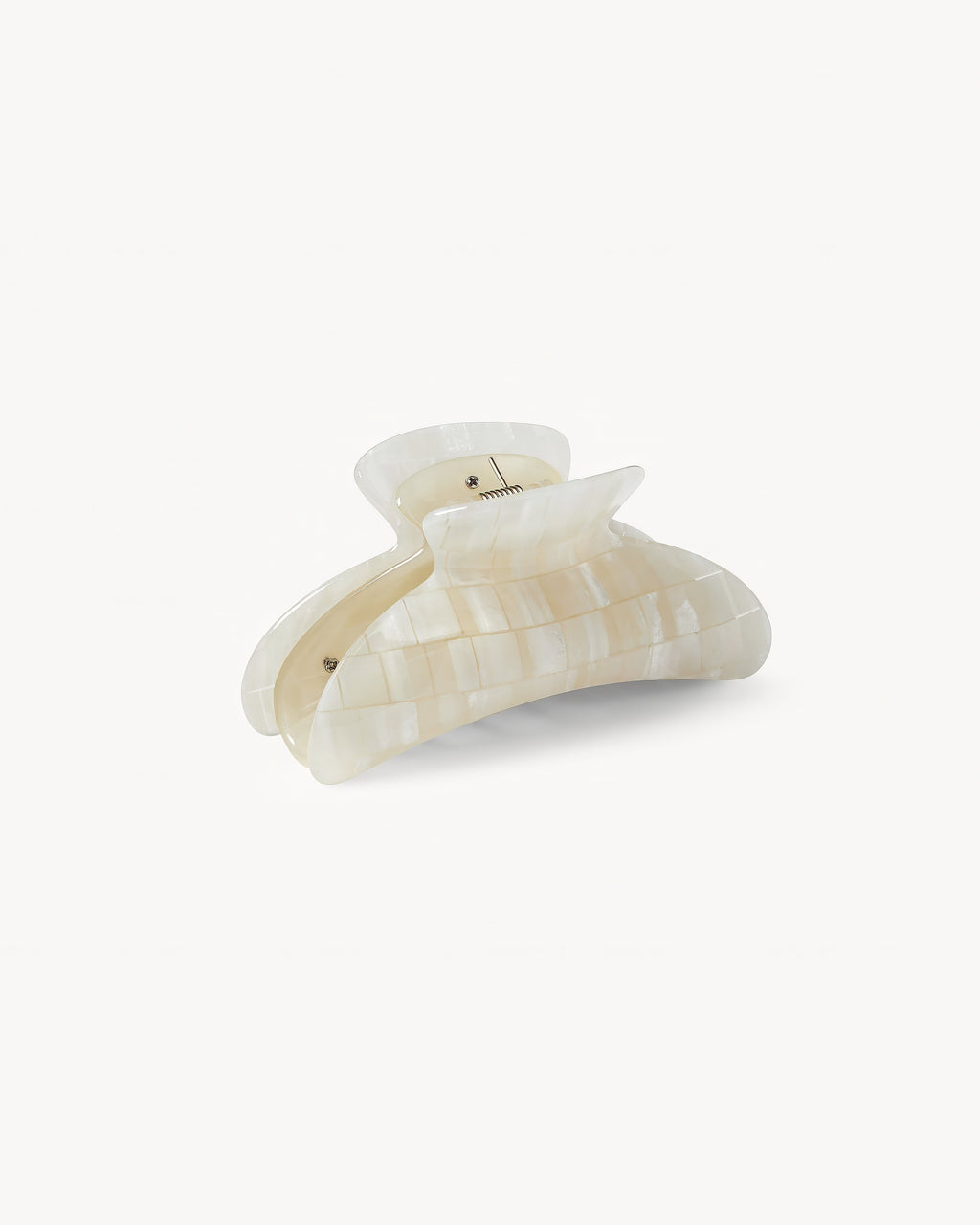 Pince à cheveux - Machette Grande Coque Opalite Héritage Damier