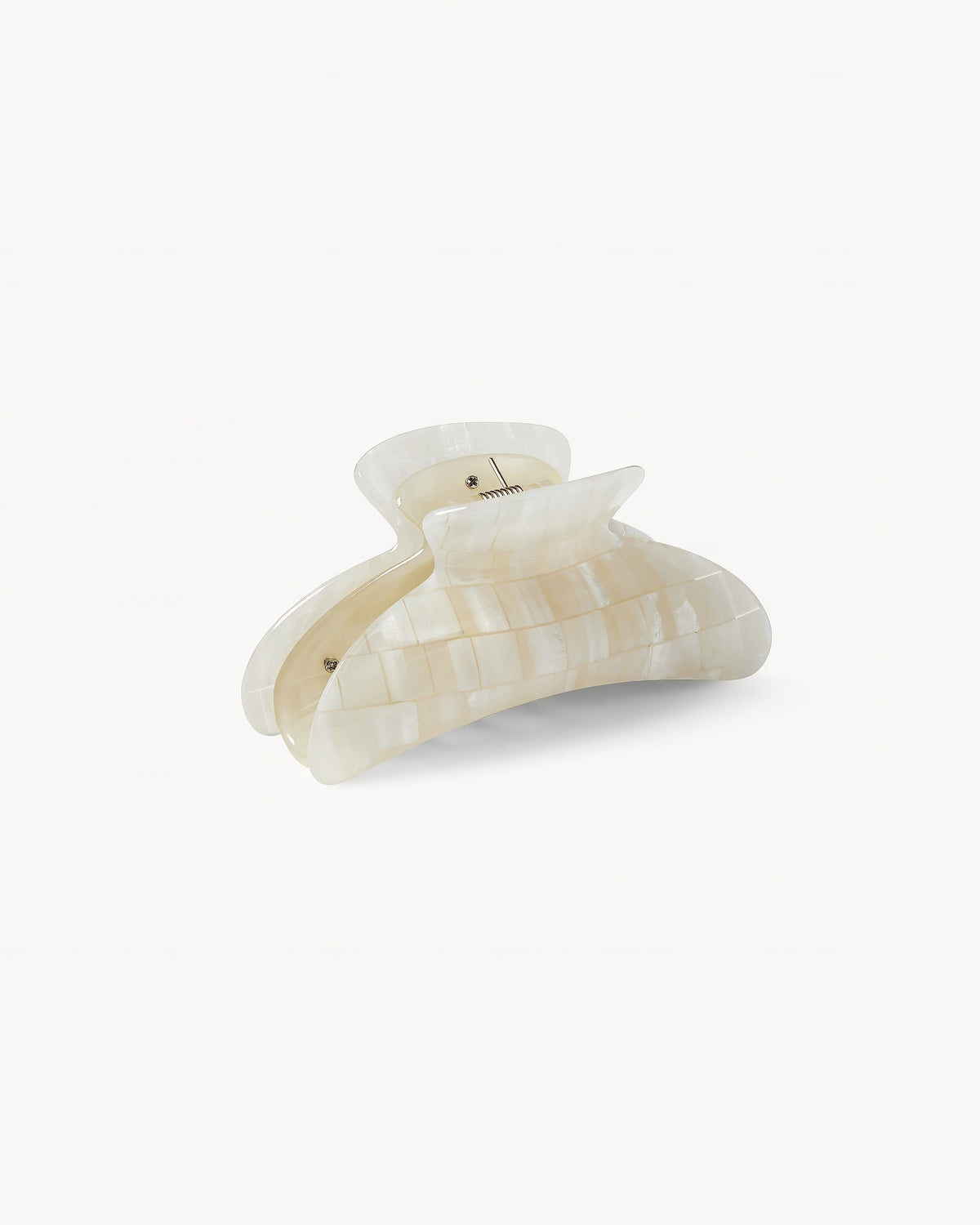 Pince à cheveux - Machette Grande Coque Opalite Héritage Damier