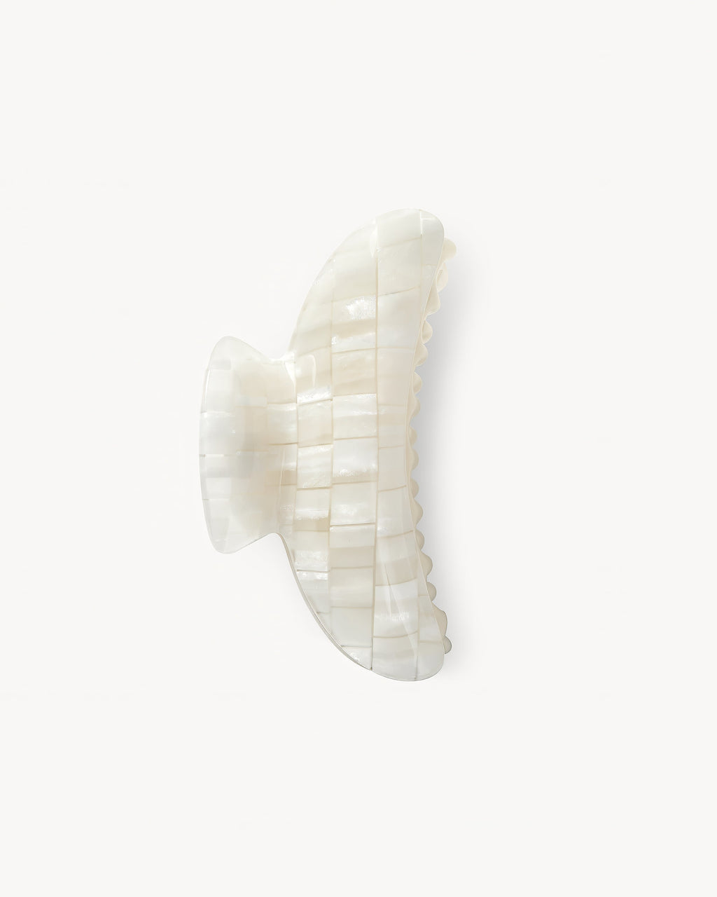 Pince à cheveux - Machette Grande Coque Opalite Héritage Damier