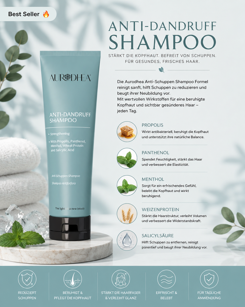 Anti-Schuppen Shampoo mit Salicylsäure