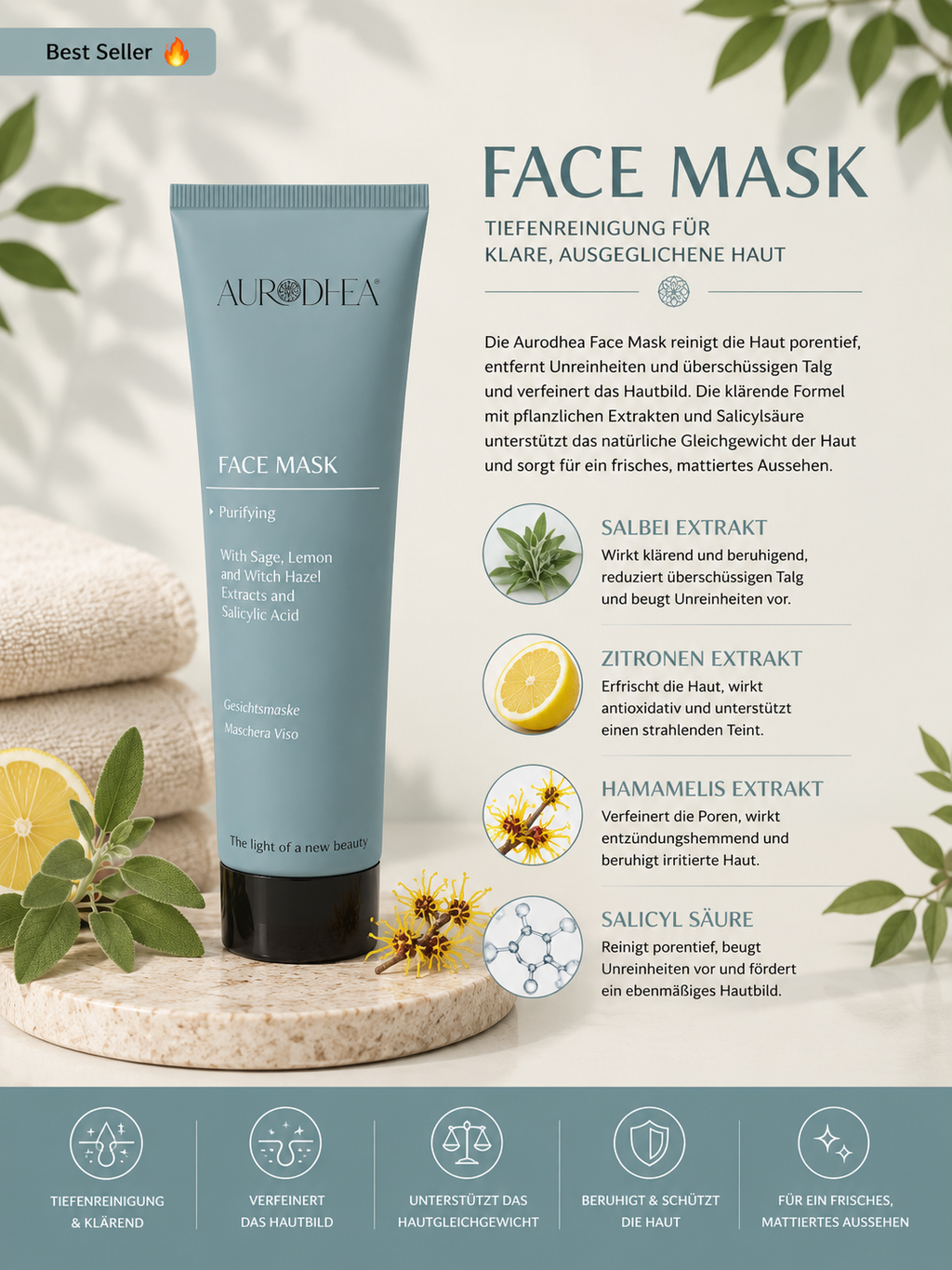 Face Mask - Klärende Gesichtsmaske mit Salicylsäure
