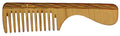 KOSTKAMM Handle comb wood coloured extra-coarse