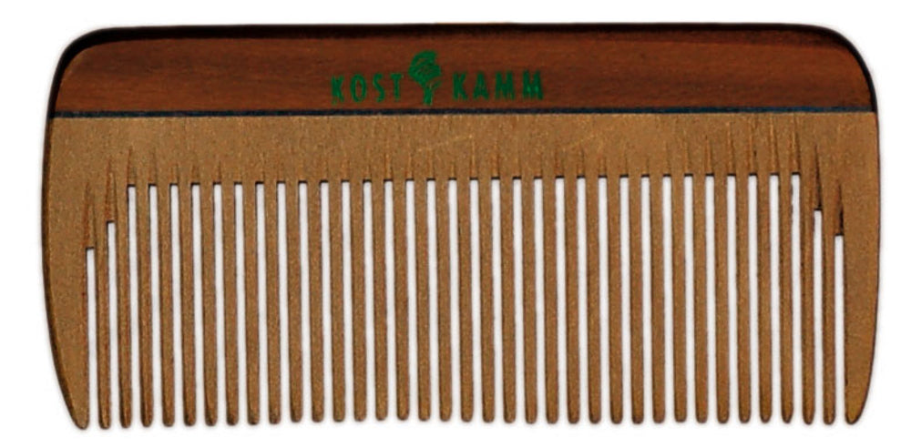 KOSTKAMM Mini Pocket Comb Wood Fine 8cm