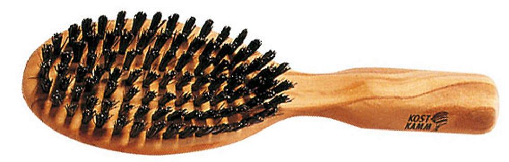KOSTKAMM Hairbrush Olive wood oval