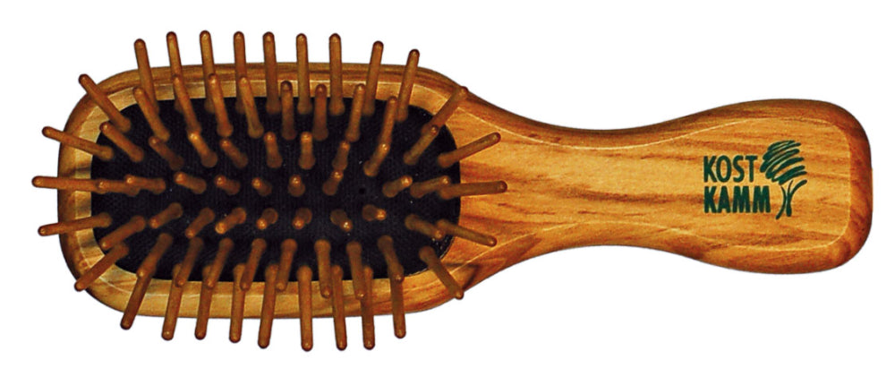 KOSTKAMM Mini Wooden Brush Olive 7 rows
