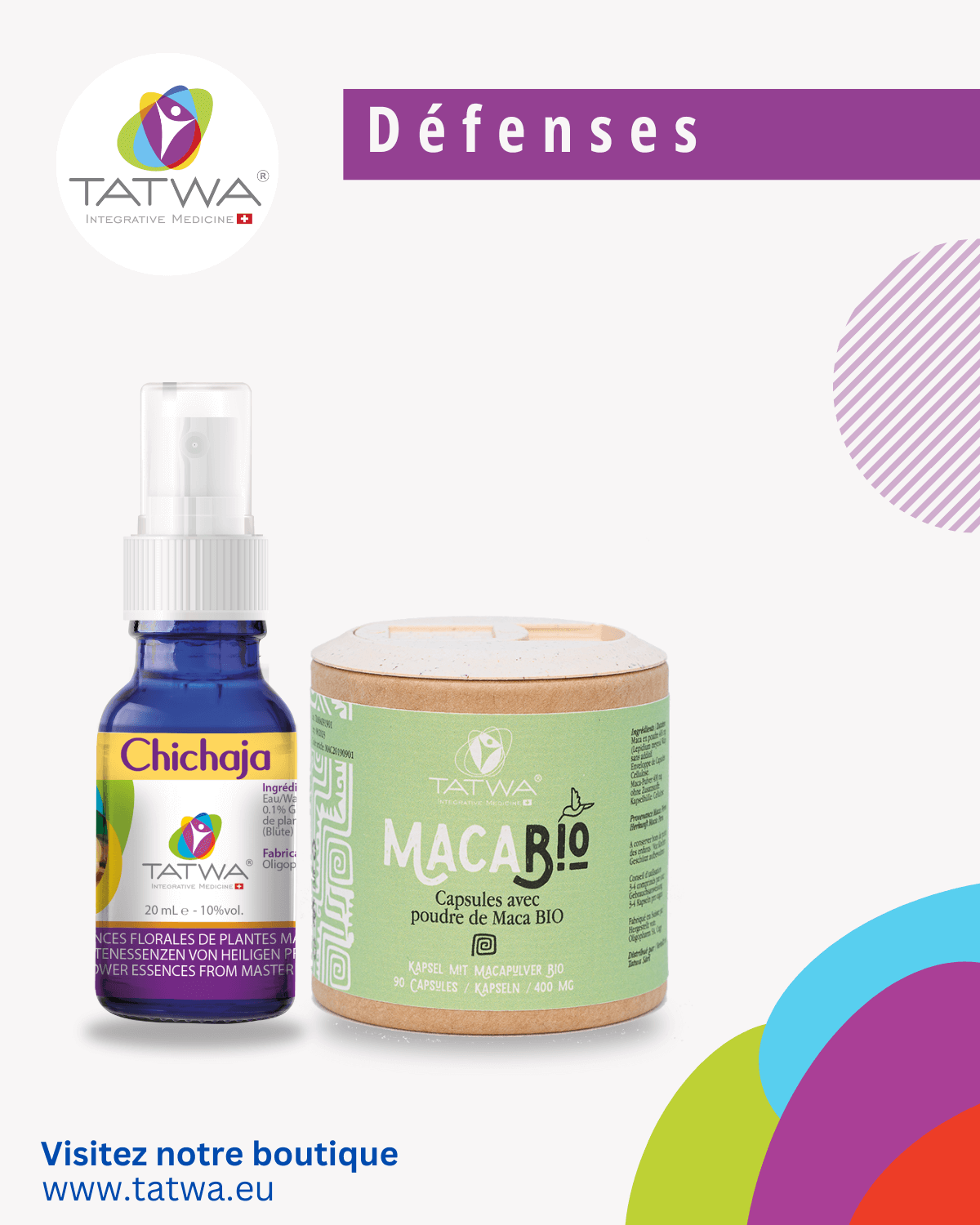 Défense & Immunité – Kit de protection naturelle avec Chichaja et Maca Bio