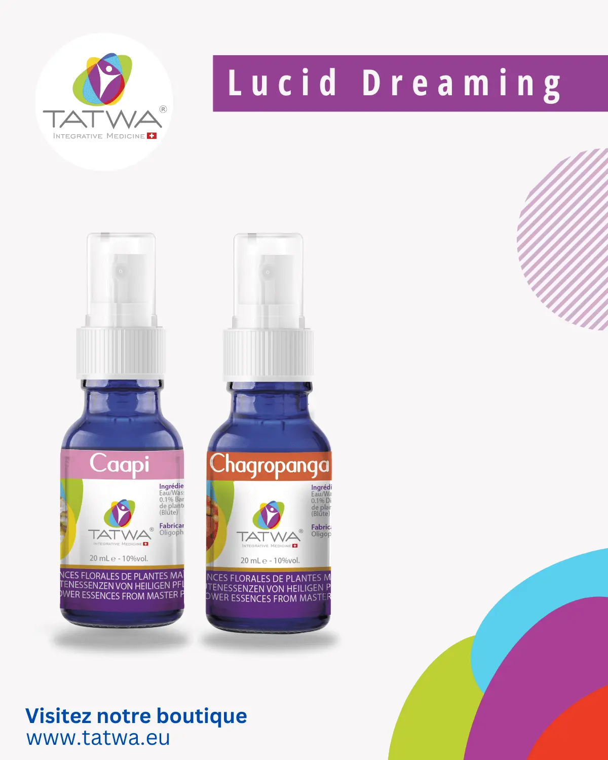 Kit Rêves Lucides - Explorer la conscience à travers le rêve avec essences florales Tatwa.