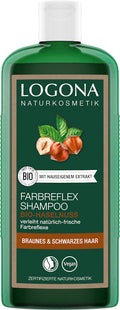 LOGONA HAIR COLOUR REFLEX SHAMPOO BROWN-BLACK ORGANIC HAZELNUT SK1 250ML