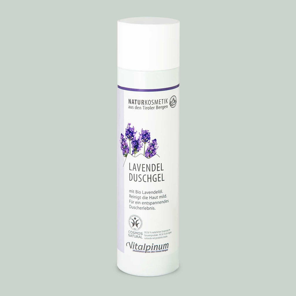 Gel douche à la lavande avec huile essentielle de lavande – soin corporel relaxant et apaisant | Unterweger