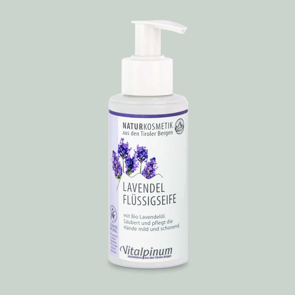 Savon liquide à la lavande avec huile essentielle de lavande – savon doux et apaisant pour les mains | Unterweger