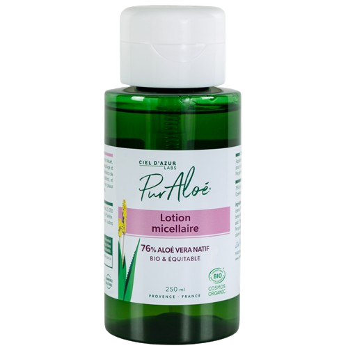 Lotion micellaire ŕ l'aloe vera (76%) équitable, Pur'Aloé, 250ml*