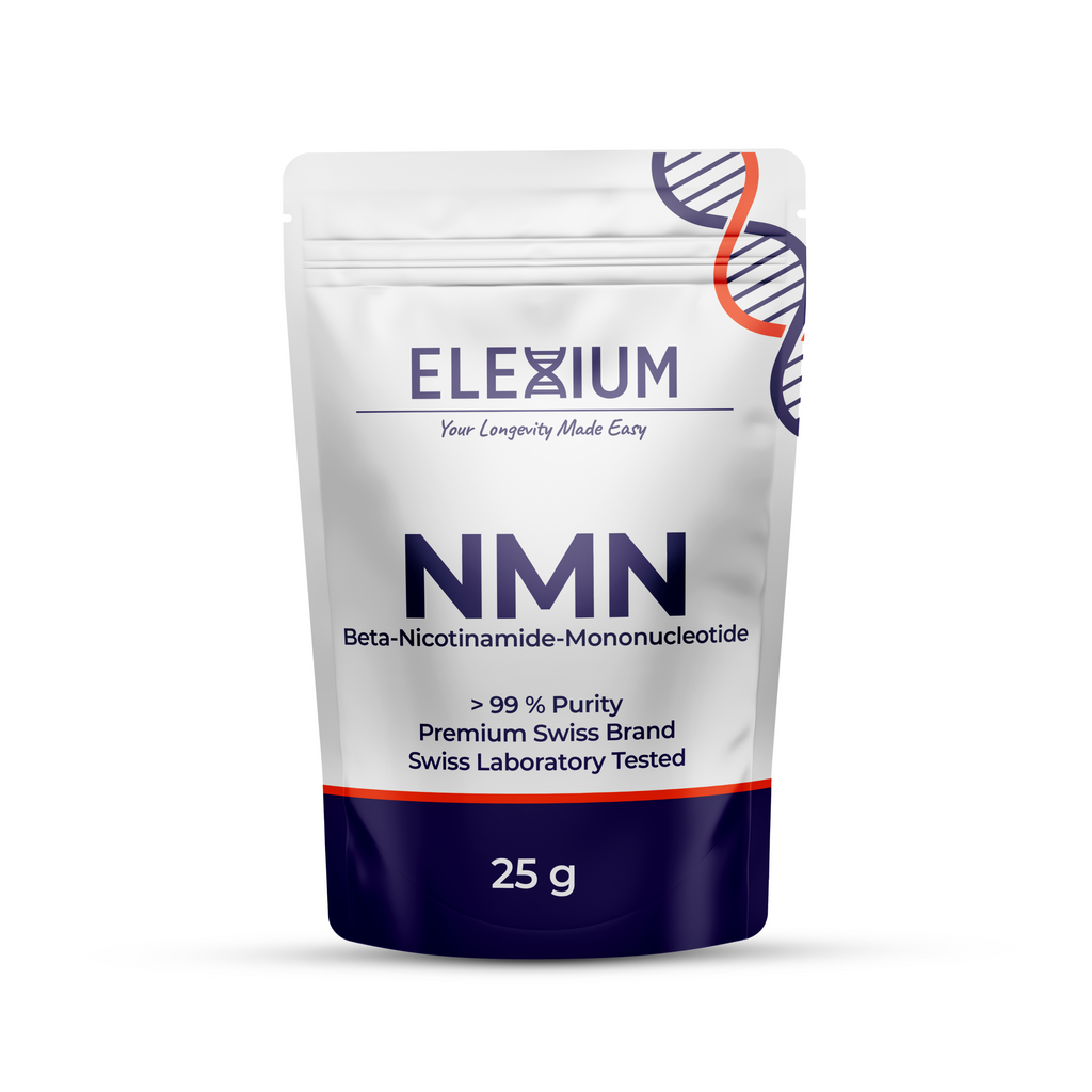 Uthever® NMN Pulver 25g | Nicotinamid Mononukleotid mit >99 % Reinheit – Laborgeprüft – Swiss Quality