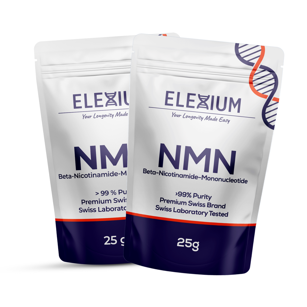 Uthever® NMN Pulver 2 x 25g | Nicotinamid Mononukleotid mit >99 % Reinheit – Laborgeprüft – Swiss Quality
