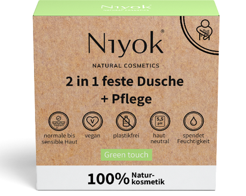 NIYOK Shower & Care solid Green Touch