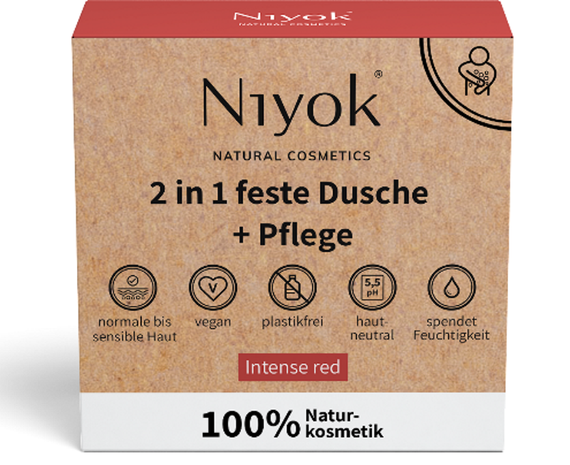 NIYOK Shower & Care solid Intense Red