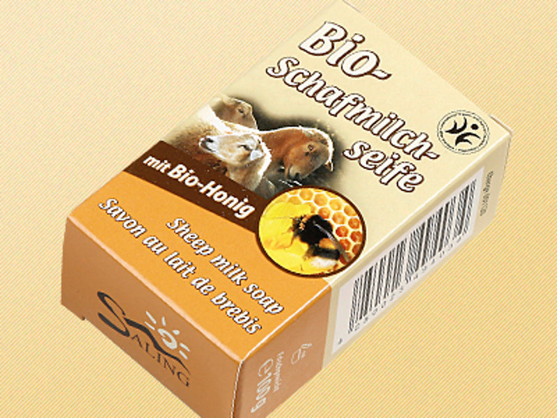 SALING 9403 Bio-Schafmilchseife kba Honig