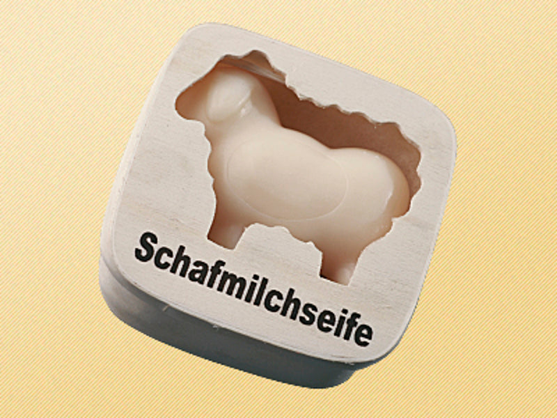 SALING 9032 Seife Schaf in Holzschachte
