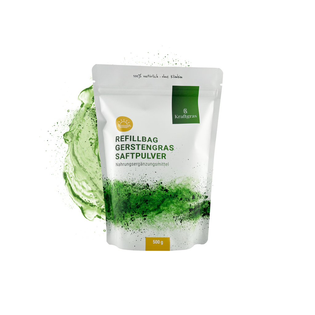 Refill-Bag Gerstengras Saftpulver