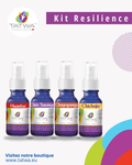 Kit Floral Résilience - Retrouver la force intérieure après l’épreuve avec quatre flacons de sprays.