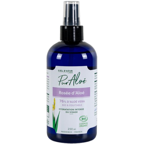 Rosée d'aloé ŕ l'aloe vera (76%) équitable, Pur'Aloé, 250ml*