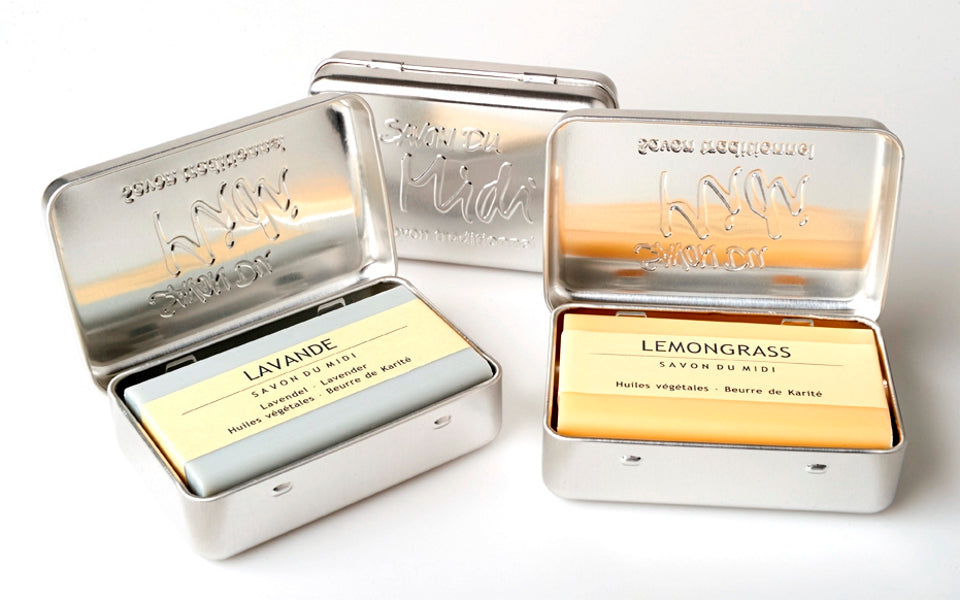 SAVON DU MIDI Soap box aluminium