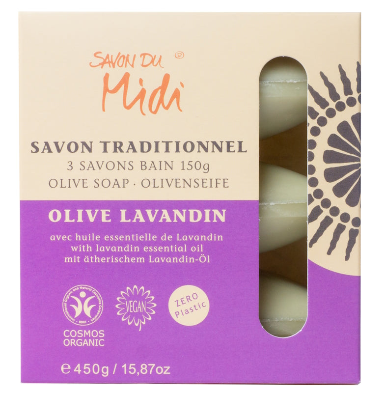 SAVON DU MIDI Olive Soap Lavandin 3x150g
