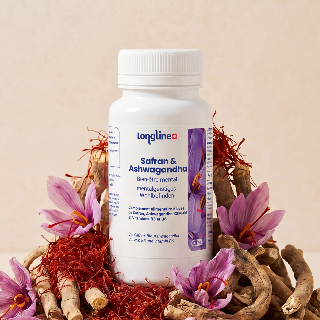 Safran et Ashwagandha B6, B3