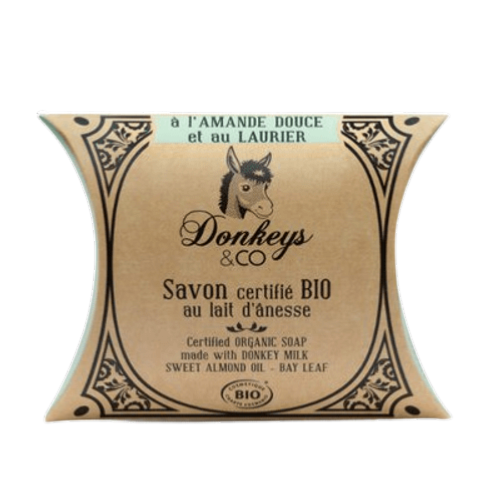 Savon au lait d'ânesse ŕ l'amande douce et au laurier, Donkeys & Co, 100g*