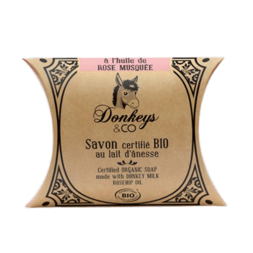 Savon au lait d'ânesse ŕ l'huile de rose musquée, Donkeys & Co, 100g*
