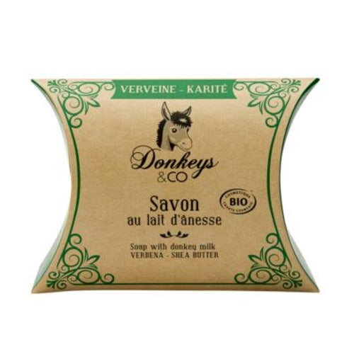 Savon au lait d'ânesse ŕ l'huile essentielle de verveine et au karité, Donkeys & Co, 100g*