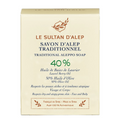 Savon d’Alep traditionnel 40% d’huile de baies de laurier et 50% d’huile d’olive, Le Sultan d’Alep, 200g*