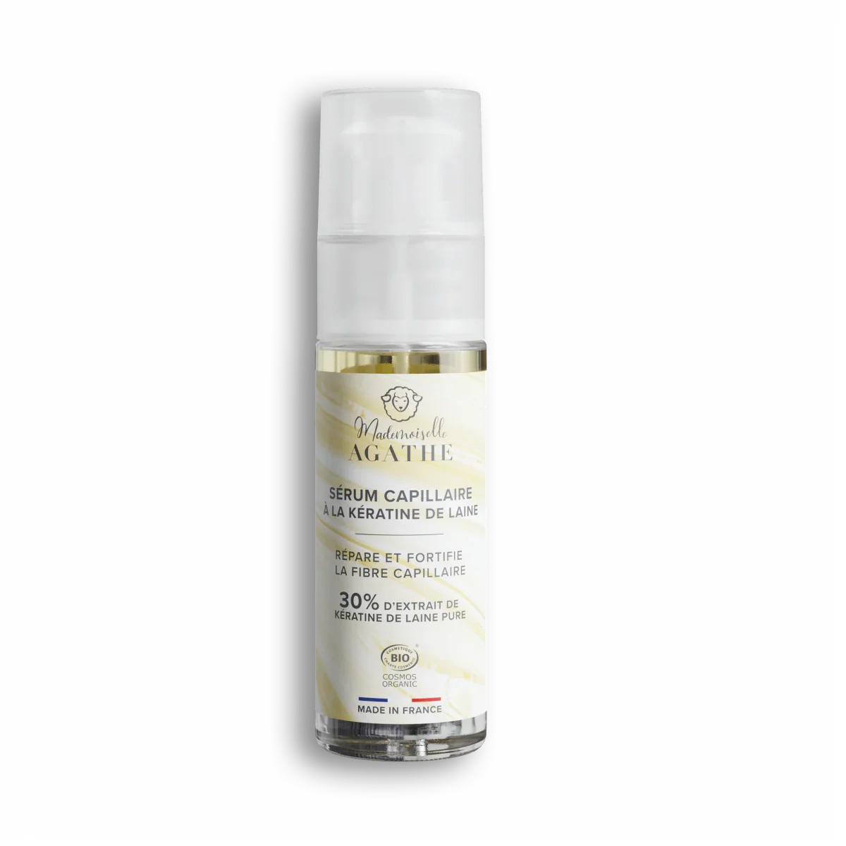 Sérum capillaire à la kératine de laine certifié bio - répare & protège
