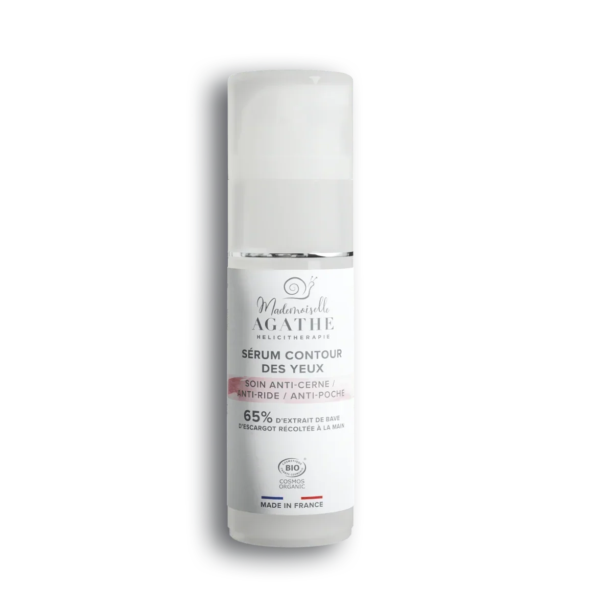 Serum yeux à la bave d'escargot certifié bio - anti-cerne, anti-ride