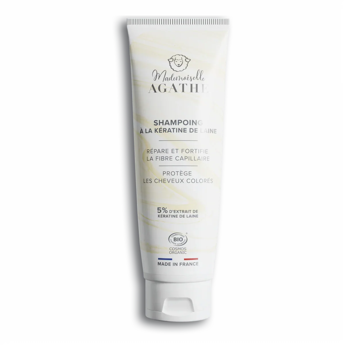 Shampoing à la kératine de laine certifié bio - lave & protège