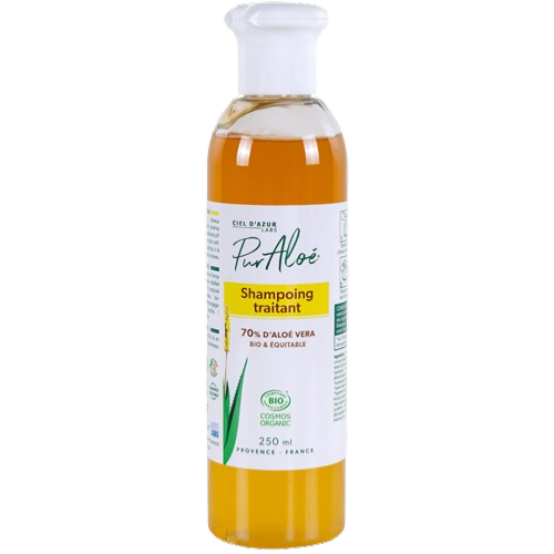 Shampooing traitant ŕ l'aloe vera (70%) équitable, Pur'Aloé, 250ml*