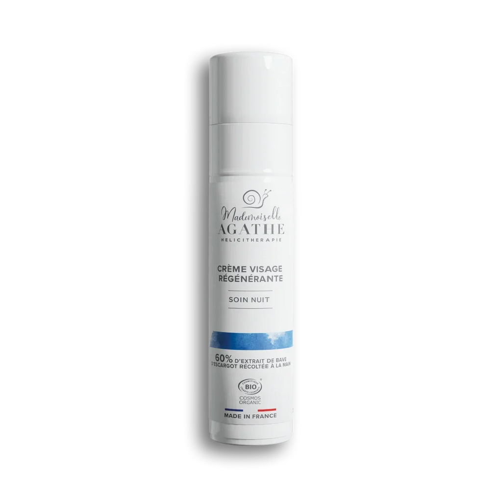 Crème nuit à la bave d'escargot certifiée bio - hydratante & régénérante