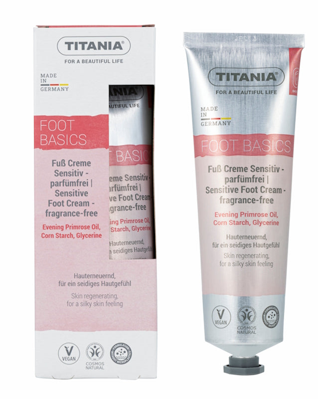 TITANIA Fuss Creme Sensitiv Parfümfrei