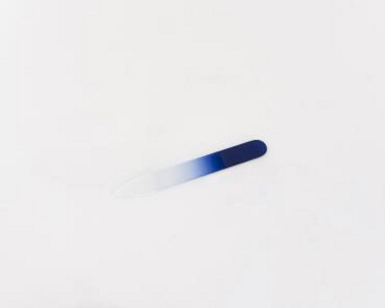 FINIGRANA glass nail file 90mm blue