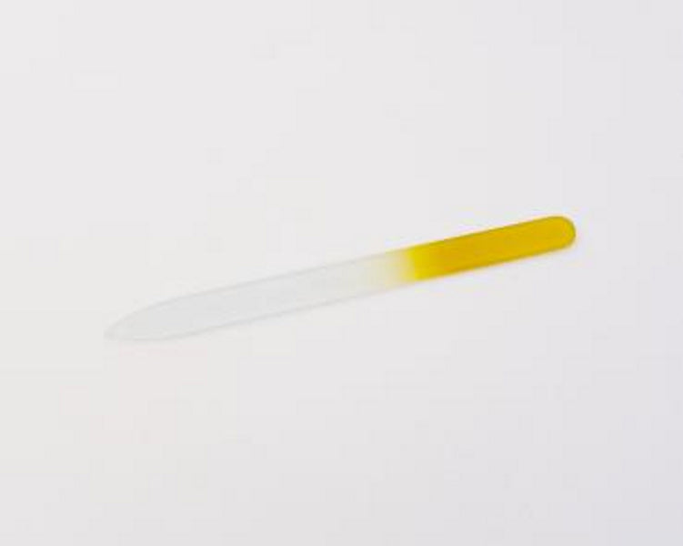 FINIGRANA glass nail file 140mm yellow